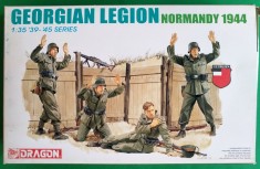 Kit GEORGIAN LEGION NORMANDY 1944 Firma DRAGON Cod 6277 Scara 1/35 DIORAMA MACHETA FIGURINE ASAMBLARE HOBBY WWII SOLDAȚI GERMANI AMERICANI RUȘI