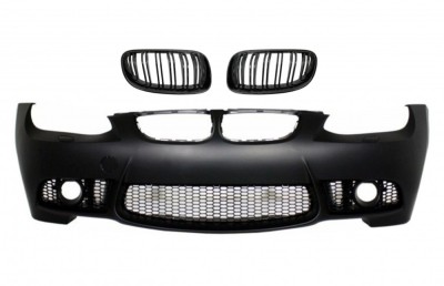 Bara Fata cu Grile Centrale BMW Seria 3 E92 E93 (2006-2009) Fara PDC si Proiectoare Performance AutoTuning foto
