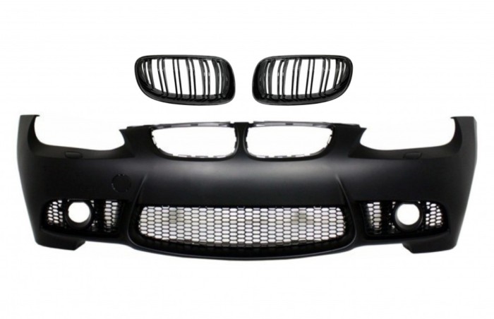 Bara Fata cu Grile Centrale BMW Seria 3 E92 E93 (2006-2009) Fara PDC si Proiectoare Performance AutoTuning