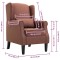 Fotoliu, maro, material textil - 9