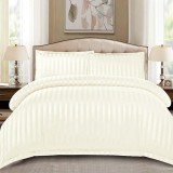 Cumpara ieftin Lenjerie Damasc Stripe Cream 4 Piese (Finet)