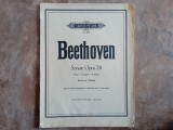 Sonate Opus 28 - D dur &ndash; D major &ndash; re majeur - Klavier zu 2 Handen de Beethoven, 1927