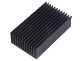 Radiator extrudat cu aripioare negru 75x45x22mm