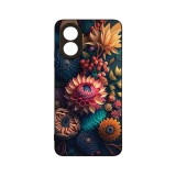 Husa BestCase&reg; Slim Glassy, Compatibila Cu OPPO A18 4G, Colorful Flowers, G 1241