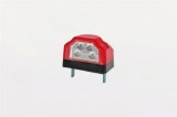 Lampa LED Numar Inmatriculare Auto, 12-30V, Rosu, 96x64mm, Omologare E20