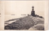Constanta. Farul iarna inghet (necirculata)