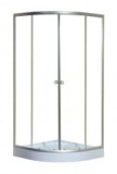 Set Cabina De Dus Semirotunda Cu Cadita Sanotechnik St-90C