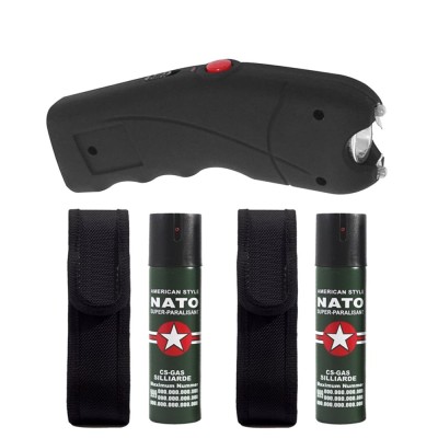Set electrosoc TW 309, 2.5 mil V, 12 cm si doua sprayuri paralizante , DEPOX&amp;reg;, propulsie jet, 60 ml foto
