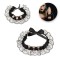 Set Accesorii Deghizare Halloween Gothic, Colier Choker si Bratara, Negru, 2 Bucati
