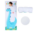 Cumpara ieftin Sac de dormit Decalsweet, pentru copii cu perna detasabila, 150 x 60 cm, dinozaur - RESIGILAT