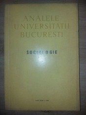 Analele Universitatii Bucuresti SOCIOLOGIE - Miron Constantinescu