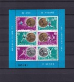 Coliță / Mini-coală Serie Numerotată Rom&acirc;nia 1984 - Medalii Olimpice Los Angeles (Bordură Albastră) - MNH -A99