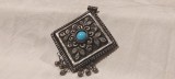 MEDALION etnic TRIBAL AFGHAN vechi OPULENT manopera EXCEPTIONALA de efect RAR