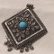 MEDALION etnic TRIBAL AFGHAN vechi OPULENT manopera EXCEPTIONALA de efect RAR