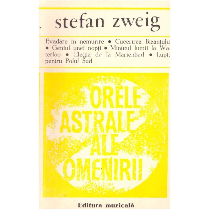 Stefan Zweig - Orele astrale ale omenirii - Miniaturi istorice -