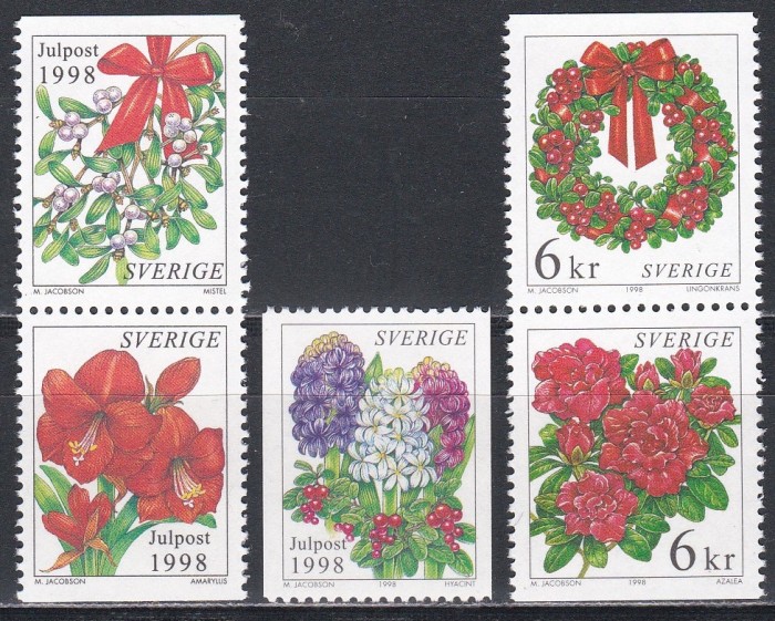 Suedia 1998 - Timbre de Crăciun, MNH