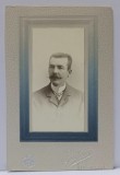 STUDIO FOTO ' JULIETTA ' , BUCURESTI , DOMN CU CRAVATA , FOTOGRAFIE C.D.V. , SFARSIT DE SECOL XIX