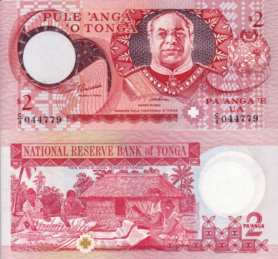 TONGA 5 pa&amp;#039;anga ND 1995 UNC!!! foto