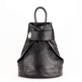 Cumpara ieftin Rucsac din piele naturala negru Rossana 123