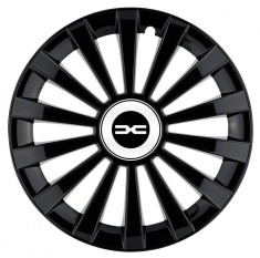 Set 4 capace roti Meridian negru pentru gama auto Dacia Nou, R14