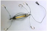 montura tip bomba crap si caras cu 5 carlige legate prokarpfishing