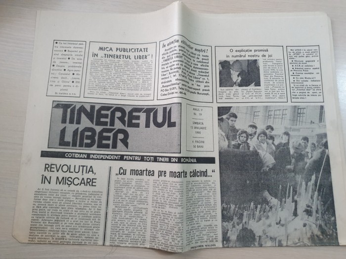 tineretul liber 13 ianuarie 1990-vesnica recunostinta celor care s-au jerfit