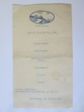 Rar! Meniu semnat servit de comand.Vienei in onoarea ofiterilor romani 1941