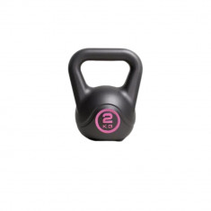 Gantera, Kettlebell TIN ASTEN 2kg, gri/roz foto