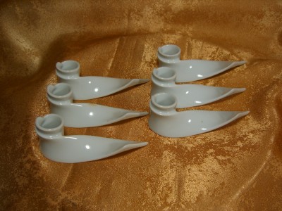 Set sfesnice, supoti lumanari Art Deco Limoges, colectie, vintage foto