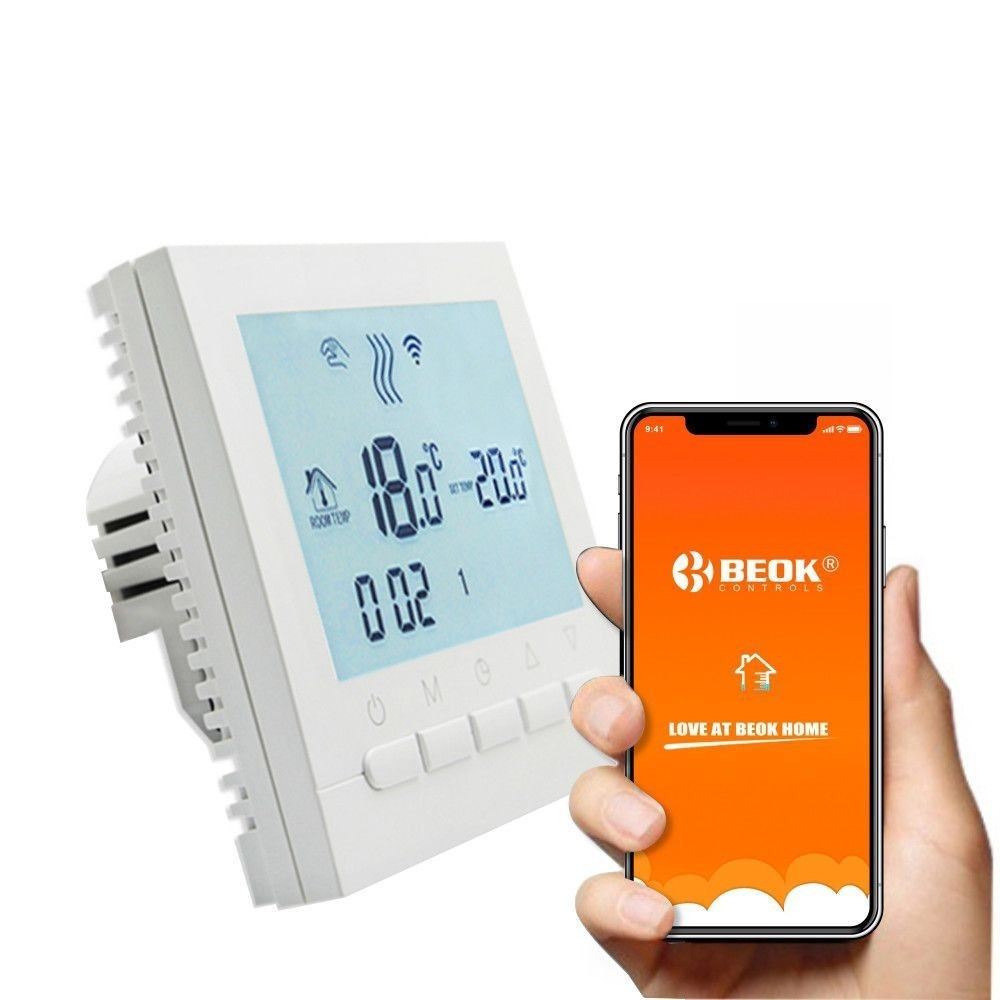 Termostat digital programabil internet WiFi, centrala termica control  smartphone Android, iOS, BEOK | Okazii.ro