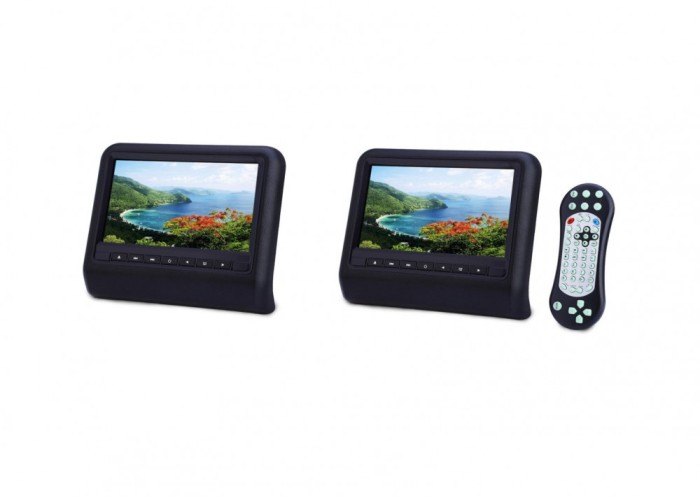 SET TETIERE 1DVD+1MONITOR 9 INCH NEGRE COD: 9503