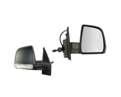 Oglinda usa exterioara FIAT DOBLO (263), 01.2015-, View Max, partea dreapta, regl. manuala; carcasa neagra; sticla separata; geam cromat; Senzor de t foto