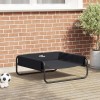 VidaXL Pat pentru c&acirc;ini Negru ML Țesătură Oxford și Oțel 42008204