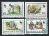 Burundi 1992 Mi 1758/61 MNH - WWF: Serval