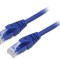 Cablaj patch U/UTP 6 litat Cu PVC albastru 1,5m 26AWG