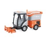 Vehicul curatenie cu lumini si sunete City Service scara 1:16 portocaliu