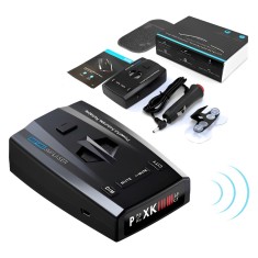 Detector Radar Auto 360 Grade | Receptie Full Band X K Ka Ku CT | Avertizare Viteza 300-1000m | 4 Moduri | Accesorii Incluse | Negru