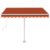 Cumpara ieftin Copertina autonoma retractabila automat, oranj&amp;maro 350x250 cm
