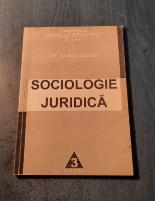 Sociologie juridica Andrei Stanoiu foto