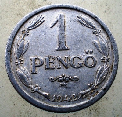 1.227 UNGARIA WWII 1 PENGO 1942 foto