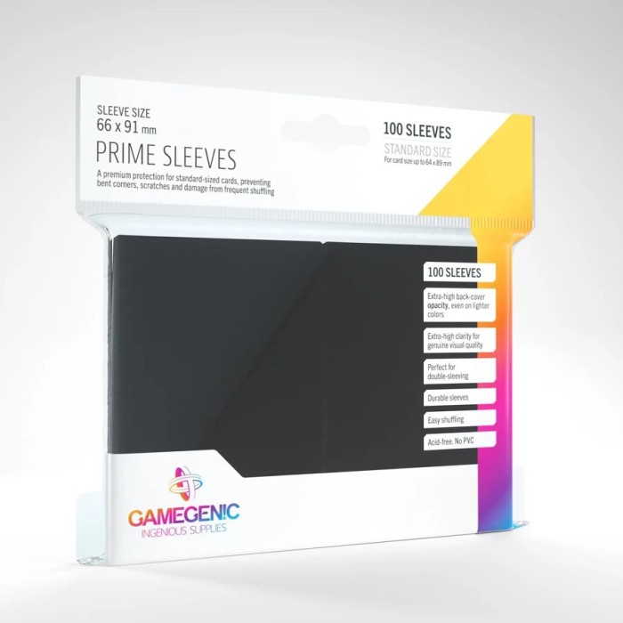 Gamegenic Sleeves - Folie protectie carti, negru