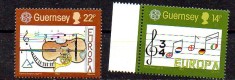 Guernsey 1985, EUROPA CEPT, Instrumente muzicale, MNH foto