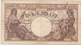 ROMANIA 2000 lei Octombrie 1944 Filigran BNR SCUT aF