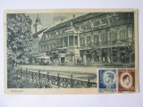 Cluj Napoca-Strada Unirii,magazine,carte postala cenzurată 1945, Circulata, Printata