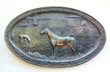 Basorelief cu peisaj pastoral