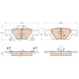 TRW set placute frana, frana disc Cotec