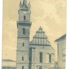 3155 - BISTRITA, Church, Romania - old postcard, CENSOR - used - 1917