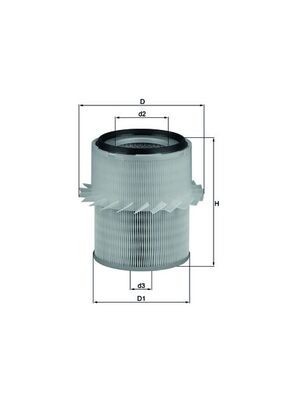 MAHLE LX 673 Filtru aer