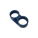 Cumpara ieftin Set 100 x Colier din plastic dublu pentru teava picurare, albastru, NR-7459, 20 mm