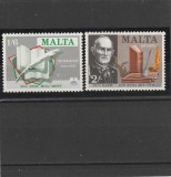 Malta 1971 - Arta , literatura , Istorie , serie 3 valori dantelate , MNH , Mi.420-421